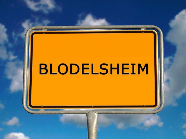 Das echte Blodelsheim hat freilich kei...: Warum heit Blodelsheim Blodelsheim?  | Foto: BZ/cmfotoworks, fotolia.com