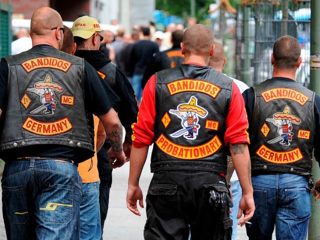 Mitglieder des Rockerclubs Bandidos ge...s Verknpfungen zum Rechtsterrorismus?  | Foto: dpa