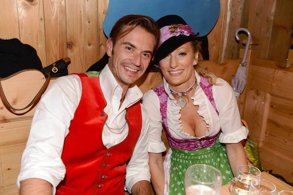Der Volksmusiksänger Florian Silbereisen und die Kabarettistin Monika Gruber Der Volksmusiksänger Florian Silbereisen und die Kabarettistin Monika Gruber