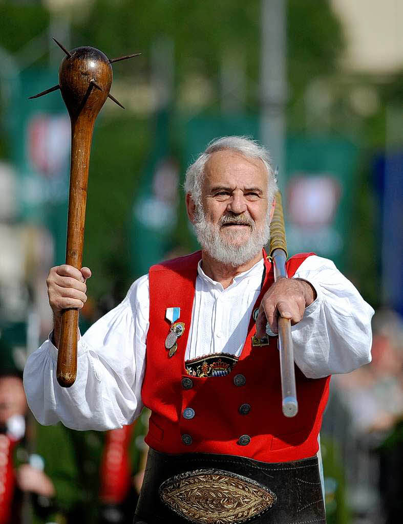 Ein Darsteller der historischen Figur "Der Schmied von Kochel". Ein Darsteller der historischen Figur "Der Schmied von Kochel".