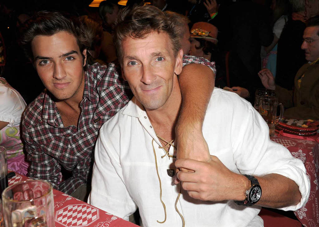 Der Schauspieler Mark Keller und sein Sohn Aaron Der Schauspieler Mark Keller und sein Sohn Aaron