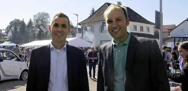Freuen sich ber das  Interesse:  Jrg Lutz (links) und Joachim Schlageter  | Foto: Albert Greiner 