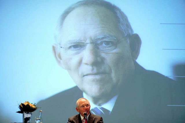 Finanzminister Wolfgang Schuble hat i...enburg seinen 70. Geburtstag gefeiert.  | Foto: dpa