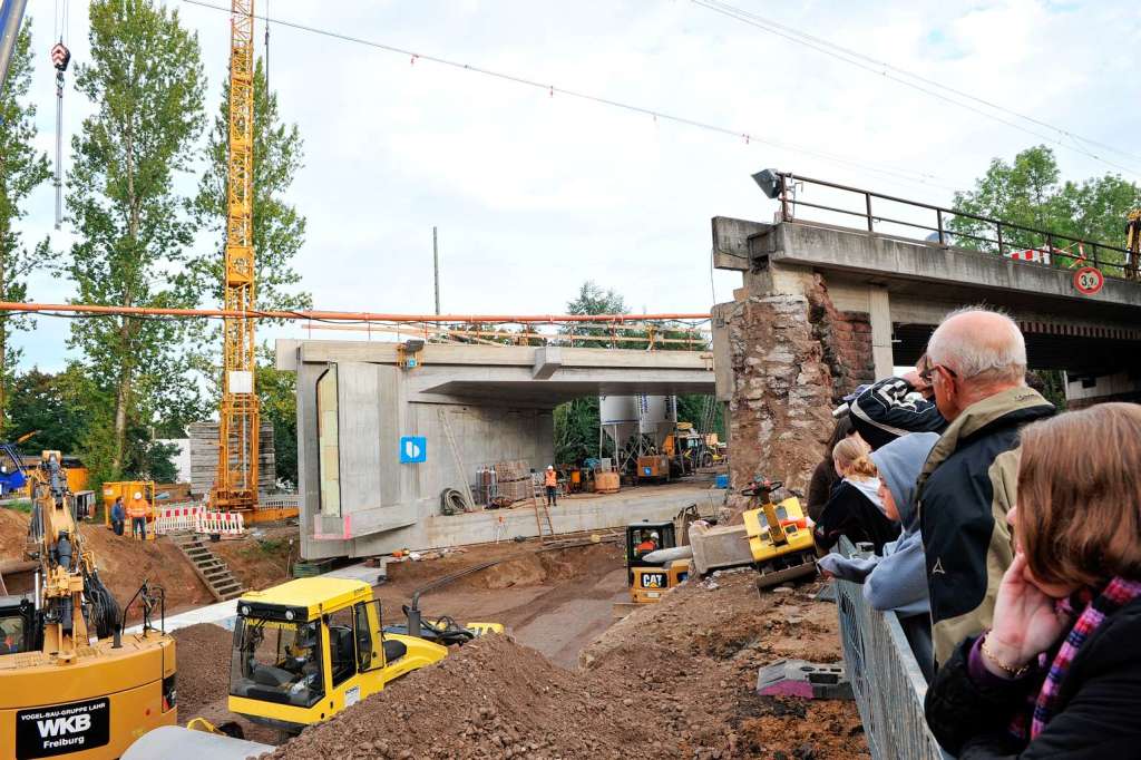 Brckeneinschub in Zhringen.