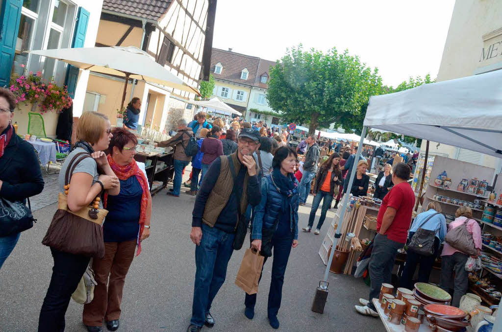 Zur Feier des 20. Jubilums dehnte sich der Markt diesmal bis zur Fischermhle aus.