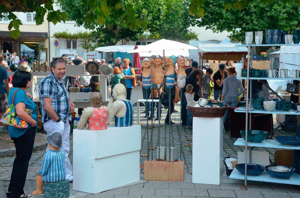 Auf dem Tpfermarkt gab es viel zu sehen. Manch ein Besucher kam an beiden Tagen.