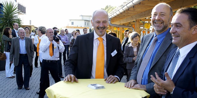 25 Jahre Beo GmbH: Grnder und Firmenc...nd Brgermeister Hans-Joachim Schwarz.  | Foto: Ilona Hge