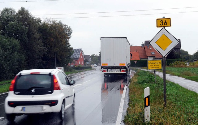 Wird die B36 verkehrsberuhigter, wenn sie zur Landesstrae  herabgestuft wird?   | Foto: wolfgang knstle