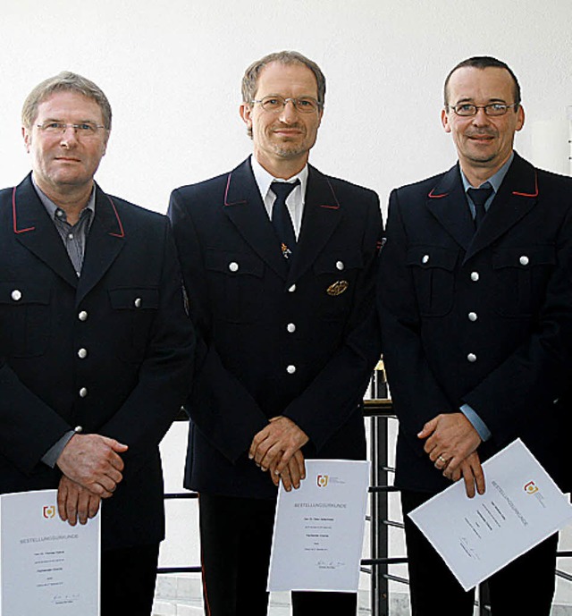 Thomas Hbner, Dieter Kaltenmeier und ...r im Kreis Breisgau-Hochschwarzwald .   | Foto: landratsamt