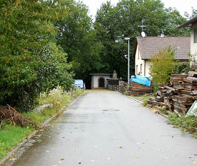 Kanalarbeiten im Jahnweg haben sich al...tand zu den Husern recht gering ist.   | Foto: FREY