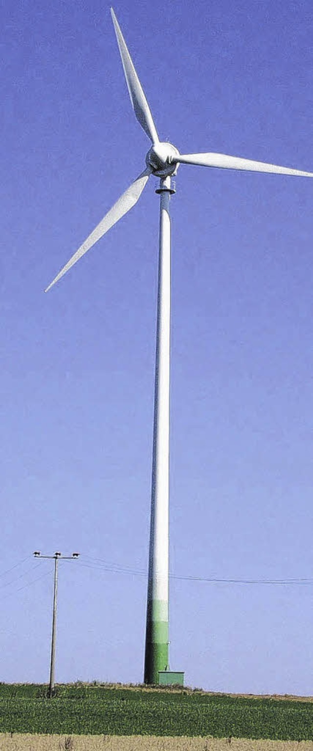 Strom aus Windkraft wird im Landkreis ...hut bislang nur bei Bonndorf erzeugt.   | Foto: SK