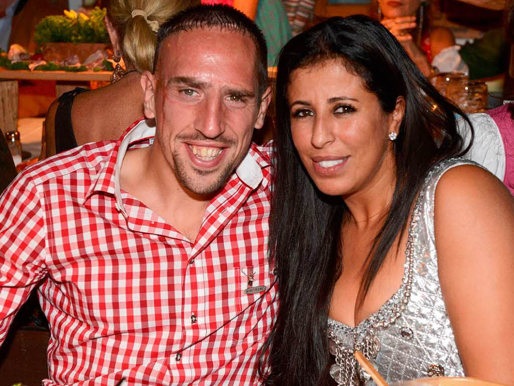 Franck Ribery und seine Frau Wahiba