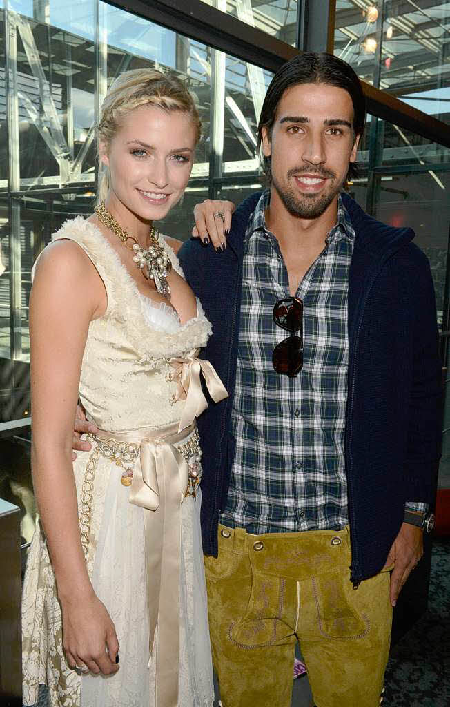 Model Lena Gercke und ihr Freund, der deutsche Fuball-Nationalspieler Sami Khedira