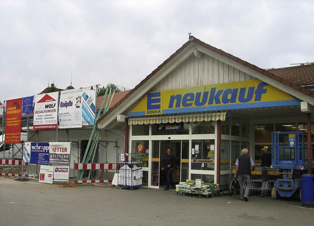 Vor allem heimische Handwerker, wie di...terung des Neukaufmarkts beschftigt.   | Foto: Martin Wunderle