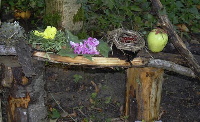 Ein Beispiel fr Land Art, die Kunst mit und in der Natur.   | Foto: Naturzentrum/Erika Sieberts