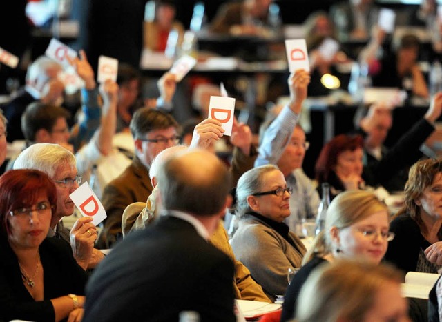 Die Delegierten der Landes-SPD stimmte...lkoholverbot auf ffentlichen Pltzen.  | Foto: dpa