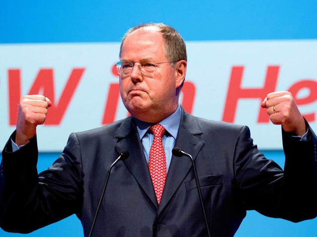 Peer Steinbrck ist ganz offensichtloch bereits in Wahlkampf-Stimmung.  | Foto: dpa