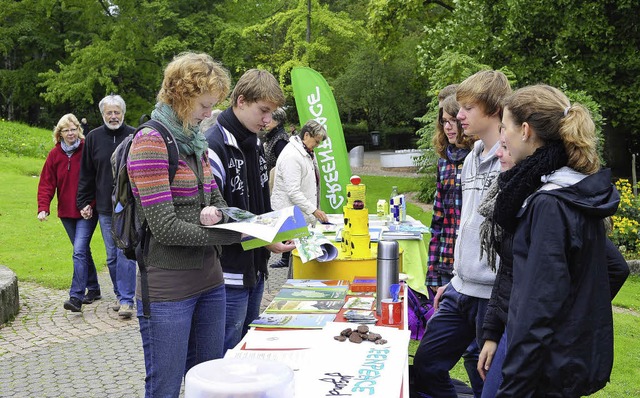 Um fairen Handel ging&#8217;s im Botanischen Garten.   | Foto: Thomas Kunz