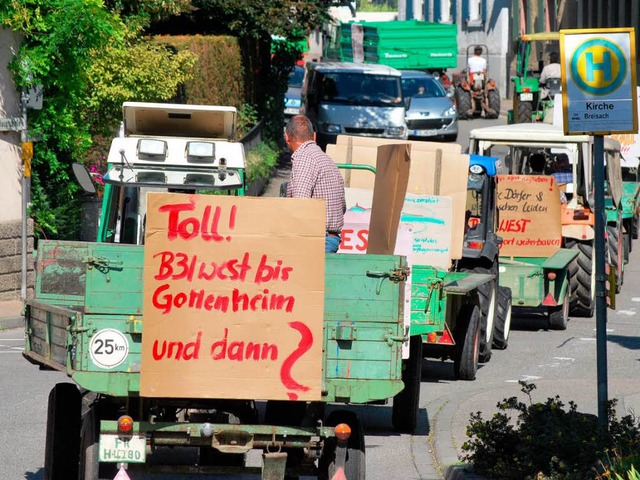 Brger aus Vogtsburg haben bereits fr... Gottenheim bis Breisach demonstriert.  | Foto: Benjamin Bohn