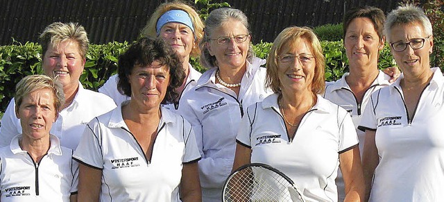 Die  Tennis-Damen 50 sind  aufgestiegen.    | Foto: TC Mllheim