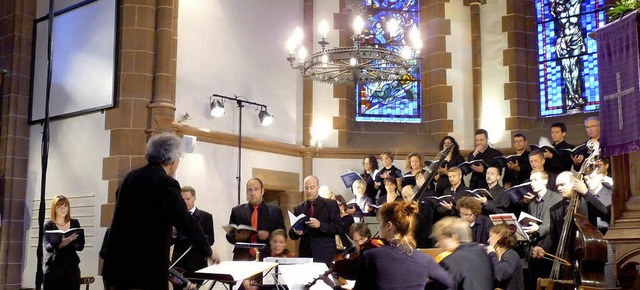 Die Chorakademie &#8222;Ch&#339;ur3&#8220; bei ihrem Konzert im Elsass   | Foto: bssemeier