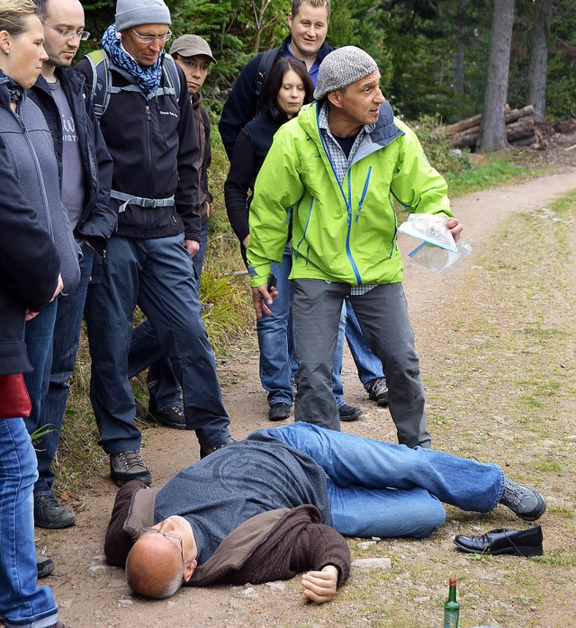 Krimiwanderung Mord am Heubronner Eck  | Foto: Anita Fertl