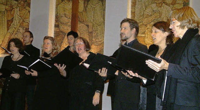 Das Markgrfler Vokalensemble in der Christuskirche   | Foto: Roswitha Frey