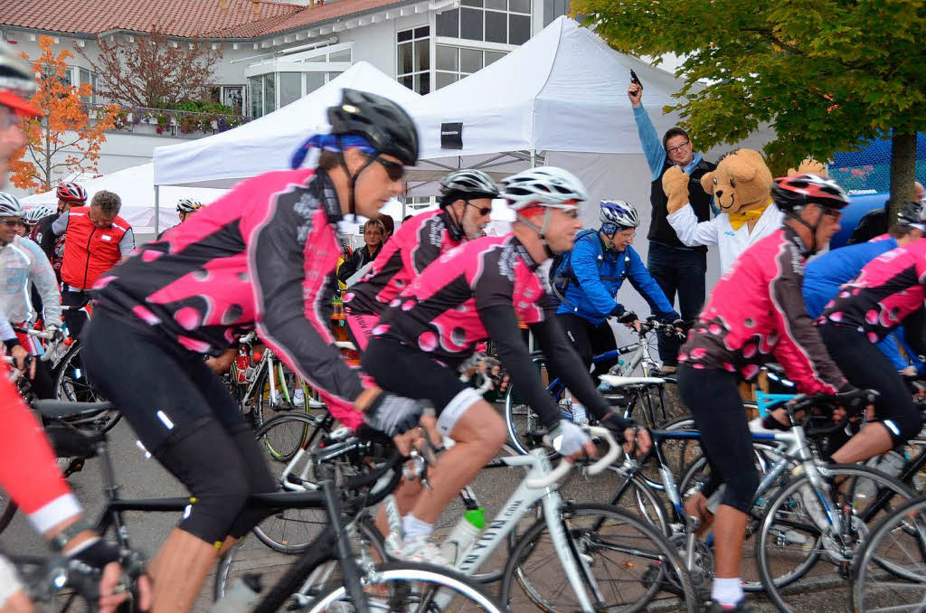 Sport und Spa standen in Binzen im Mittelpunkt der Tour de Hieber am Tag der Deutschen Einheit.