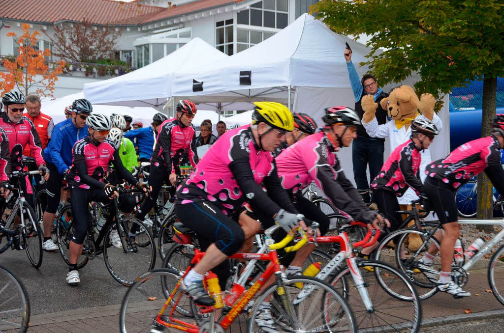 Sport und Spa standen in Binzen im Mittelpunkt der Tour de Hieber am Tag der Deutschen Einheit.