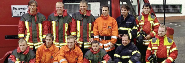 Martin Lickert, Philip Pfaff, Robert R...eue Truppfhrer in ihren Feuerwehren.   | Foto: Markus Straub