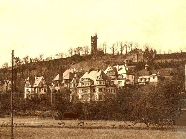 Die Villa Sakura direkt unter dem Hildaturm auf dem Lorettoberg (Foto von 1910).  | Foto: privat
