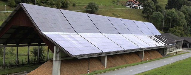 Der Betrieb der Photovoltaikanlage und...tigkeit des Bio Energie Parks Marzell.  | Foto: Rolf-Deter Kanmacher