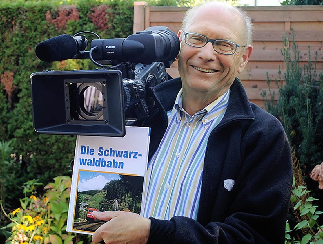 Film ab: Klaus Klinkner nahm eine der ...se seiner Kamera: die Schwarzwaldbahn.  | Foto: Robert Ullmann