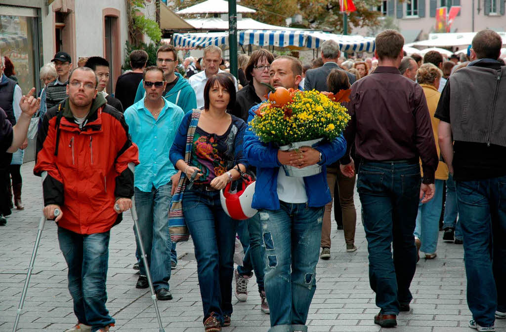 Gedrnge in der Innenstadt