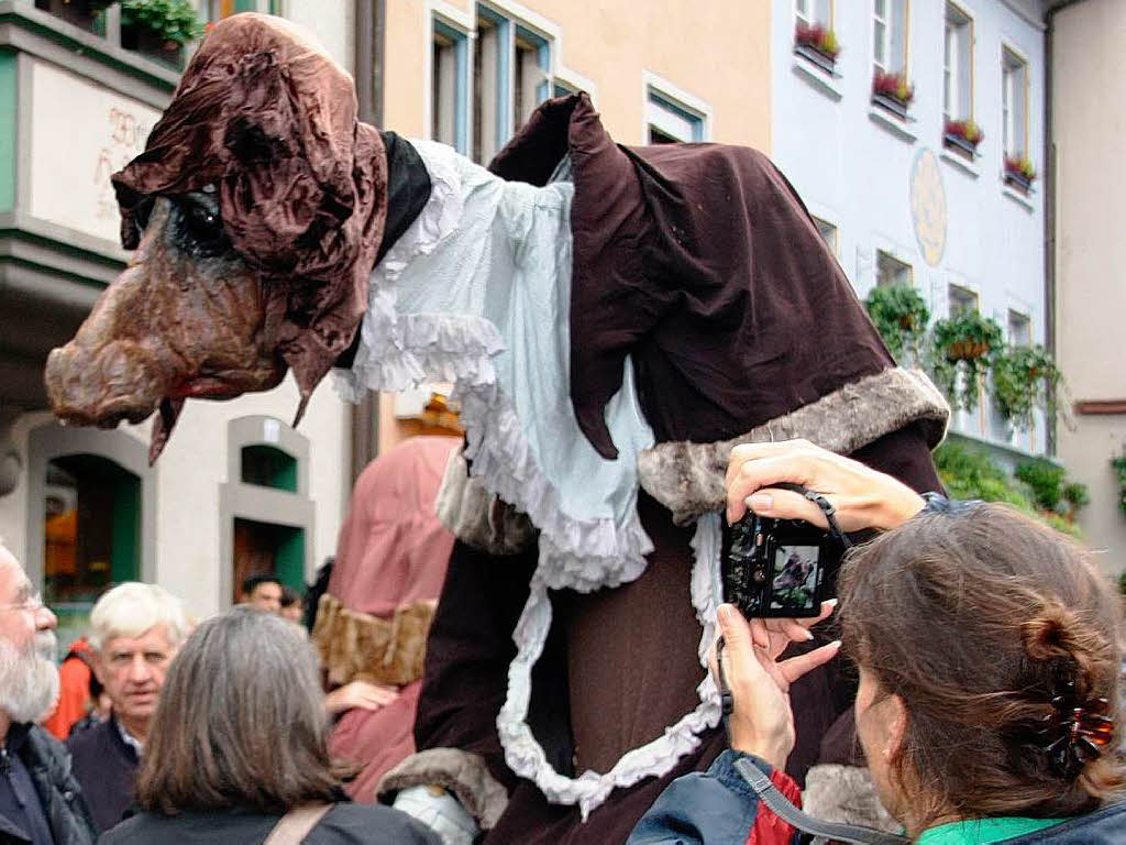 Allerlei skurrile bis unheimliche Begegnungen konnten die Besucher wieder am Sonntag im "Fabelhaften Staufen" machen.