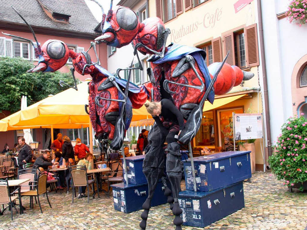 Allerlei skurrile bis unheimliche Begegnungen konnten die Besucher wieder am Sonntag im "Fabelhaften Staufen" machen.