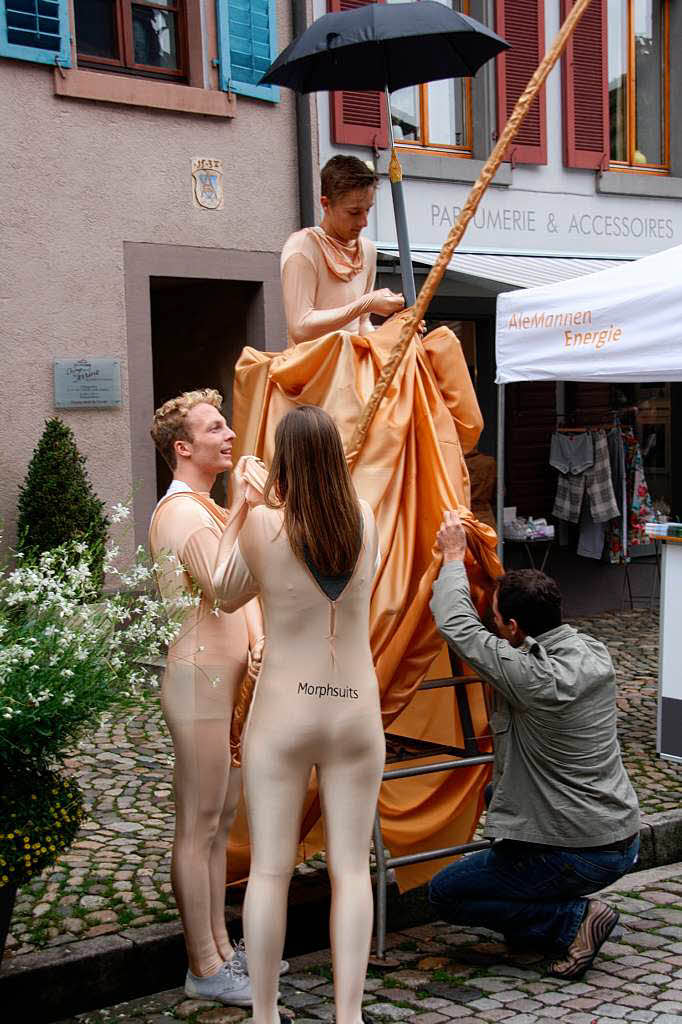 Allerlei skurrile bis unheimliche Begegnungen konnten die Besucher wieder am Sonntag im "Fabelhaften Staufen" machen.