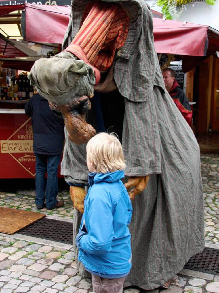 Allerlei skurrile bis unheimliche Begegnungen konnten die Besucher wieder am Sonntag im "Fabelhaften Staufen" machen.