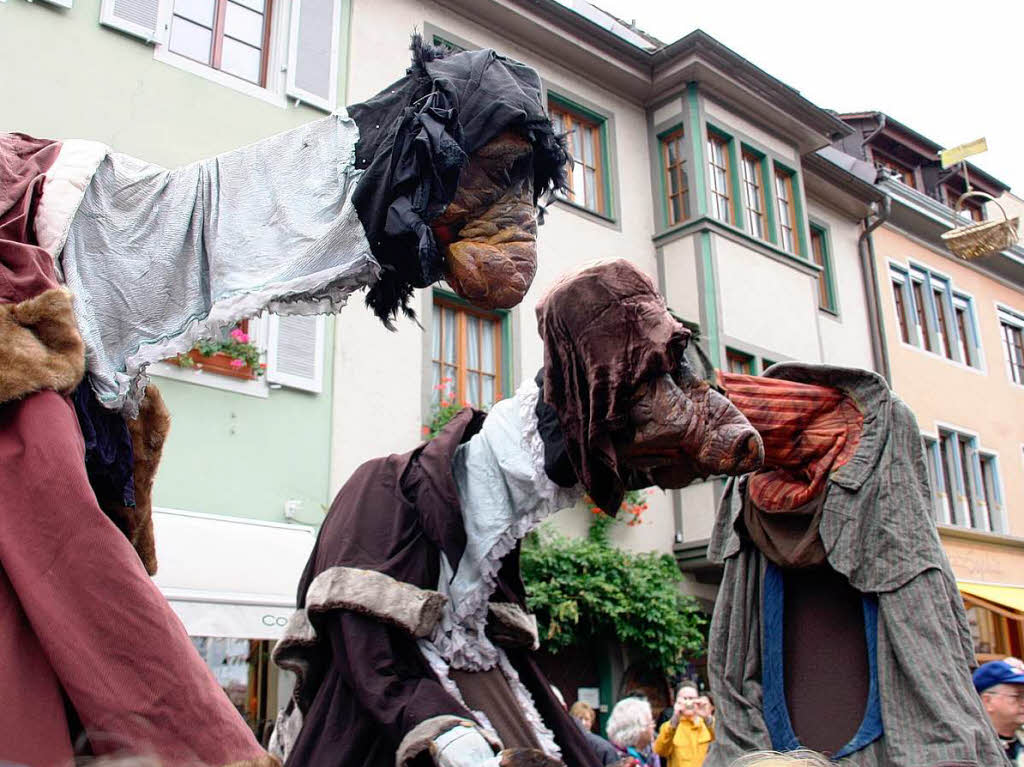 Allerlei skurrile bis unheimliche Begegnungen konnten die Besucher wieder am Sonntag im "Fabelhaften Staufen" machen.