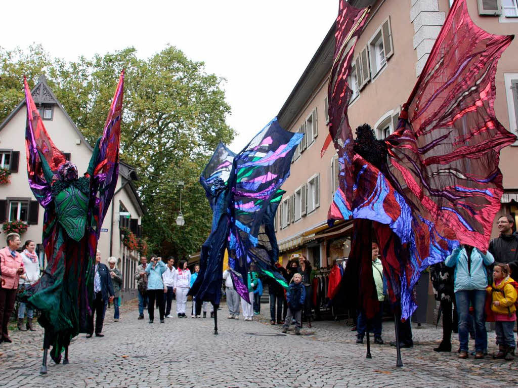 Allerlei skurrile bis unheimliche Begegnungen konnten die Besucher wieder am Sonntag im "Fabelhaften Staufen" machen.