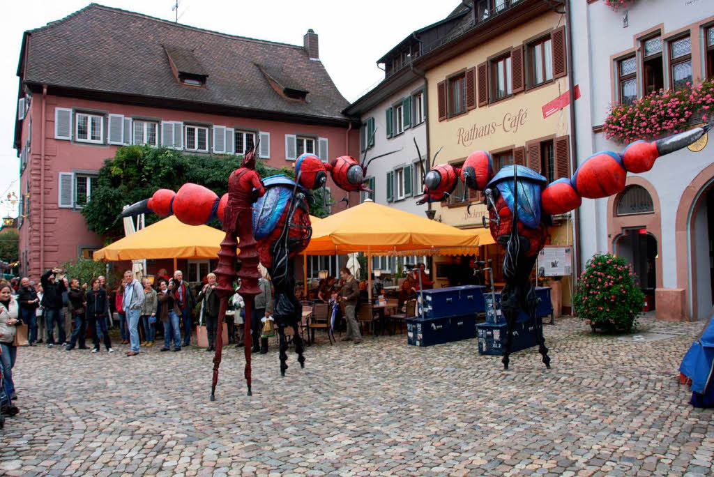 Allerlei skurrile bis unheimliche Begegnungen konnten die Besucher wieder am Sonntag im "Fabelhaften Staufen" machen.