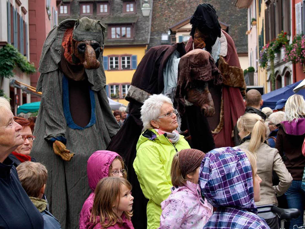 Allerlei skurrile bis unheimliche Begegnungen konnten die Besucher wieder am Sonntag im "Fabelhaften Staufen" machen.