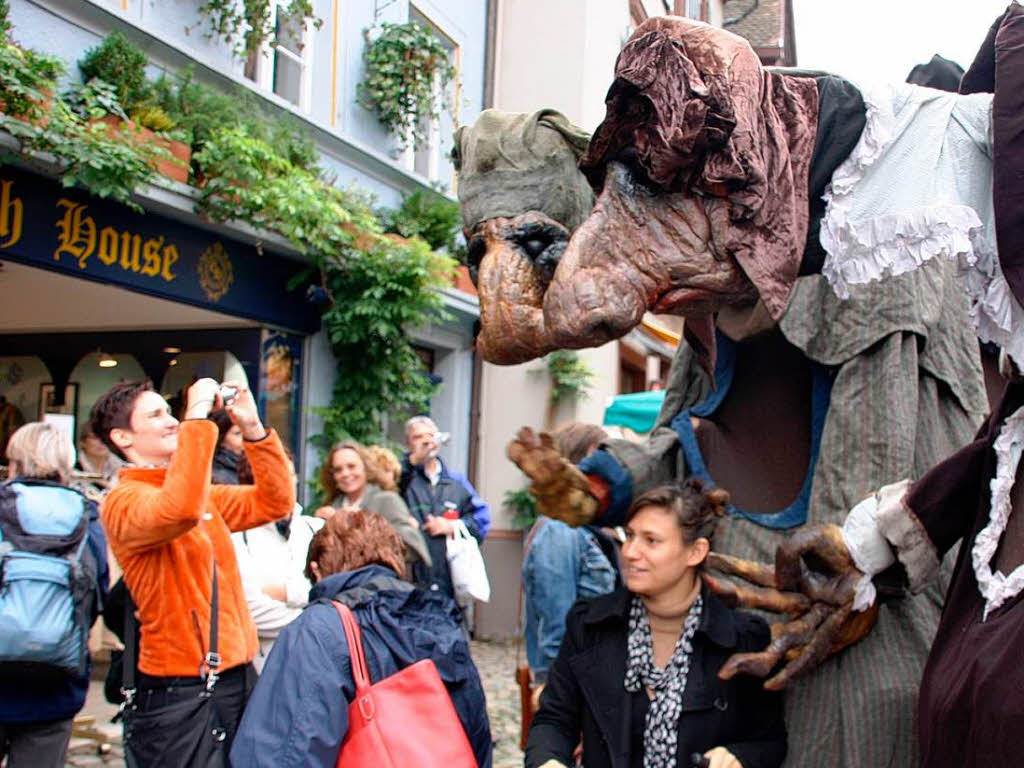 Allerlei skurrile bis unheimliche Begegnungen konnten die Besucher wieder am Sonntag im "Fabelhaften Staufen" machen.