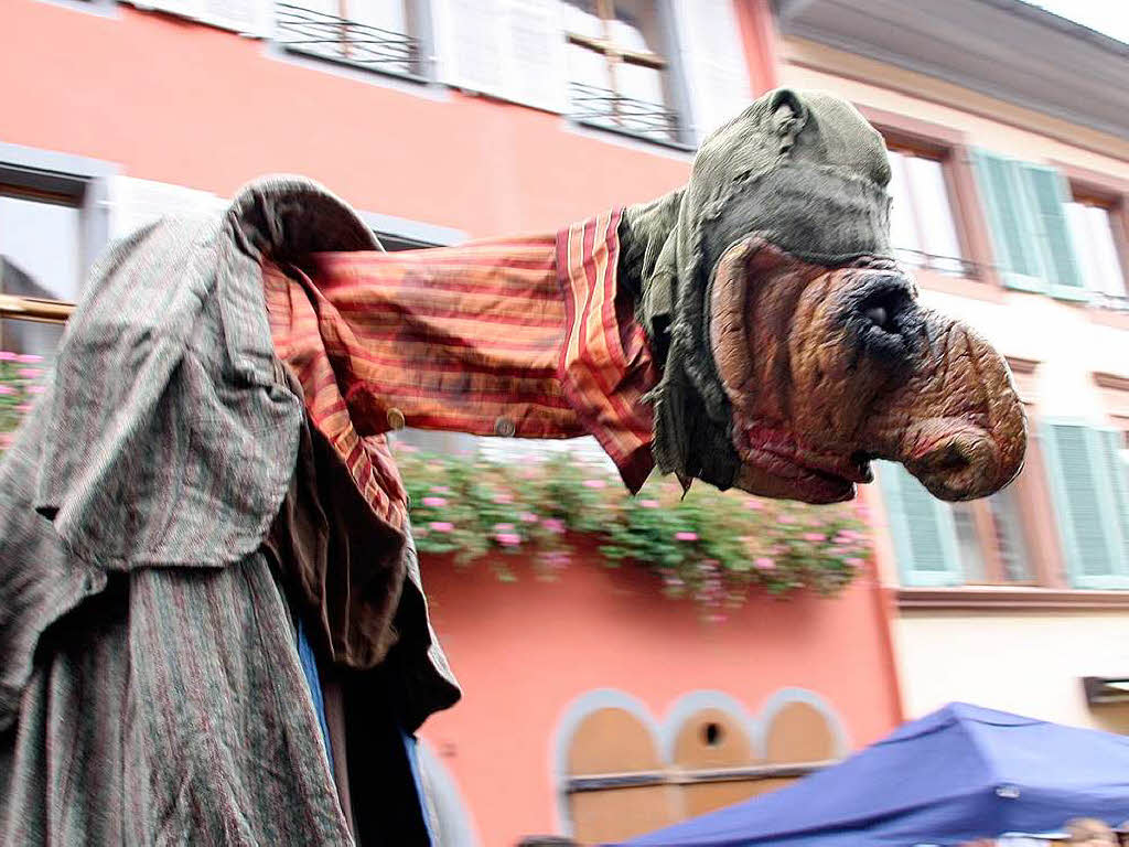 Allerlei skurrile bis unheimliche Begegnungen konnten die Besucher wieder am Sonntag im "Fabelhaften Staufen" machen.