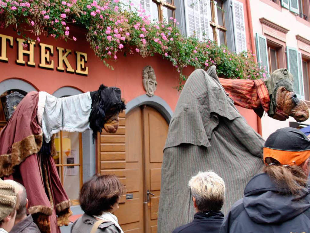 Allerlei skurrile bis unheimliche Begegnungen konnten die Besucher wieder am Sonntag im "Fabelhaften Staufen" machen.