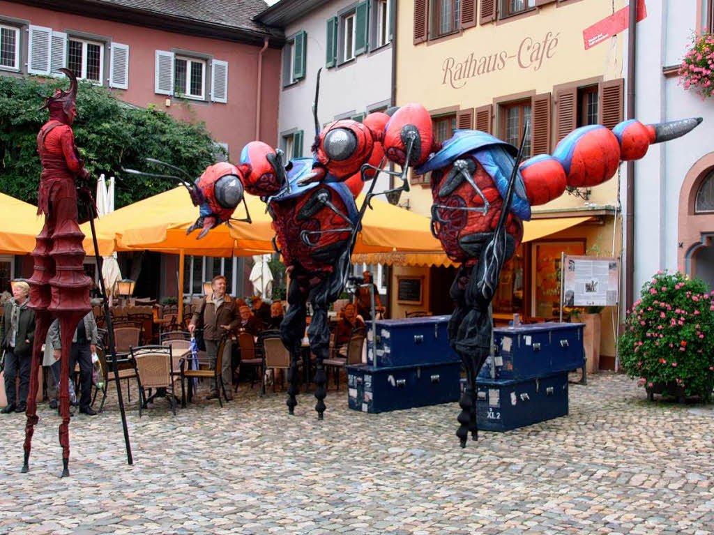 Allerlei skurrile bis unheimliche Begegnungen konnten die Besucher wieder am Sonntag im "Fabelhaften Staufen" machen.