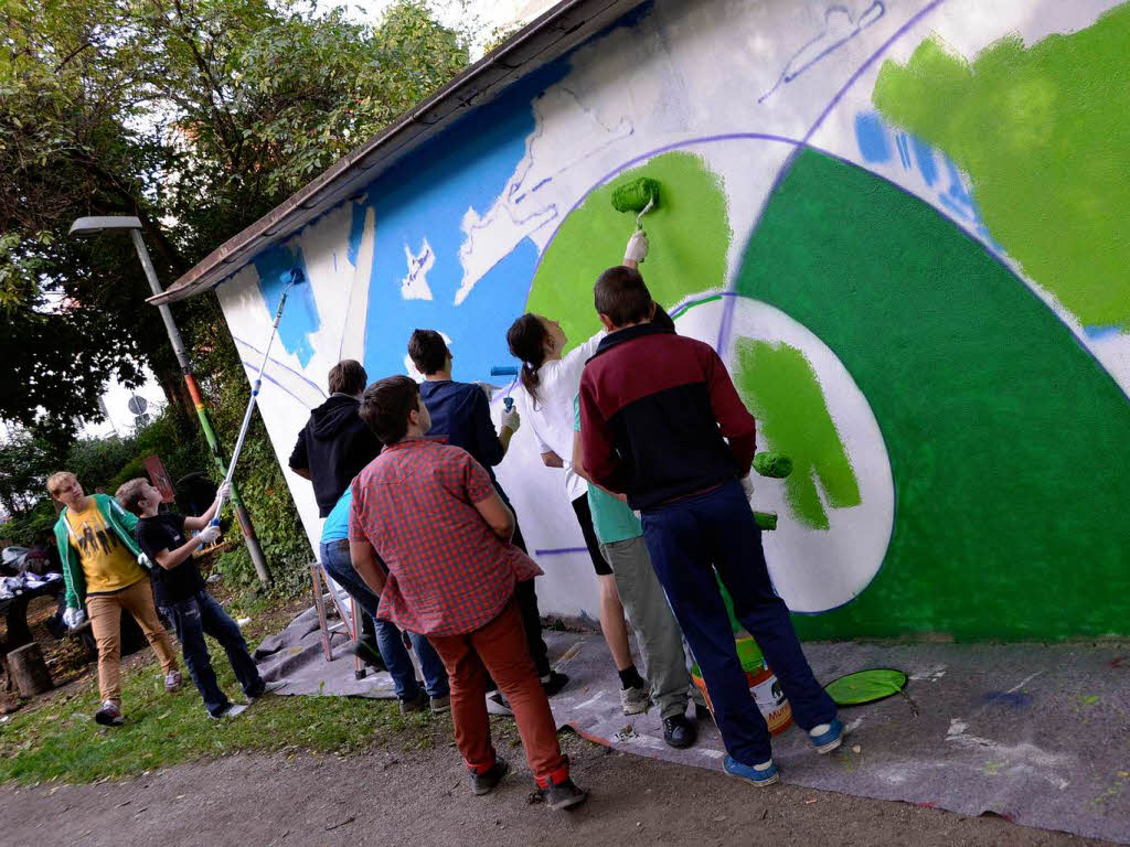 Impressionen vom Graffiti-Workshop für Zischup-Schüler Impressionen vom Graffiti-Workshop für Zischup-Schüler