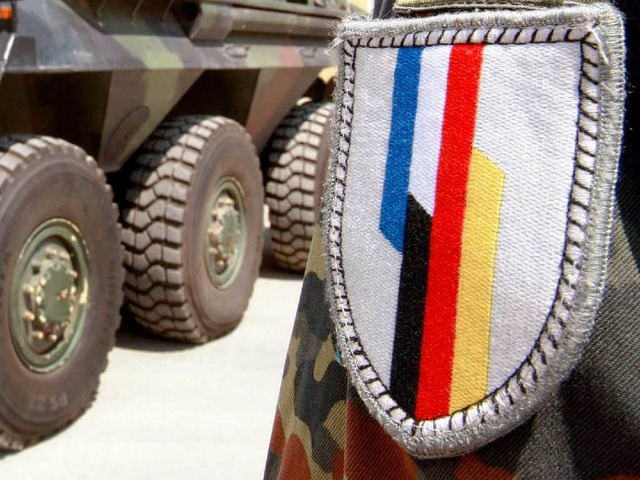 Wappen der Deutsch-Franzsischen Brigade.  | Foto: dpa