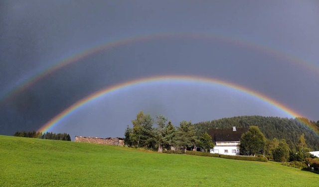 Sonne und Regen trafen sich  im September immer wieder.   | Foto: Paul G. Wiesenberg