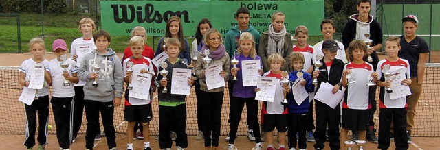 Die gemeinsam ermittelten Jugendverein...der Tennisclubs Endingen und Sasbach.   | Foto: Privat